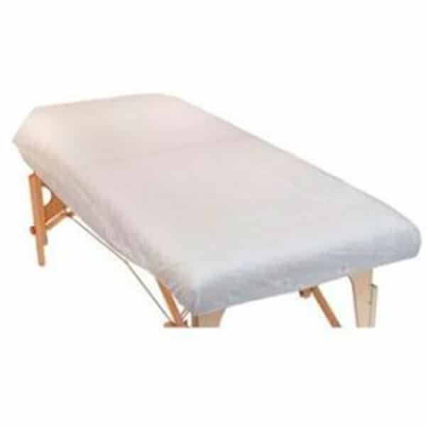 Sabana Cubrecamilla Ajustable blanco 95x220cm 20grs (10uds)