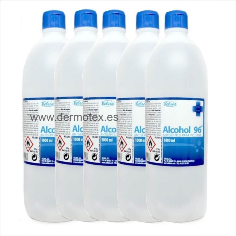 Alcohol 96º Kelsia 1000ml 6uds
