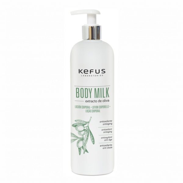 Loción Corporal Body Milk Kefus con Extracto de Oliva 500ml