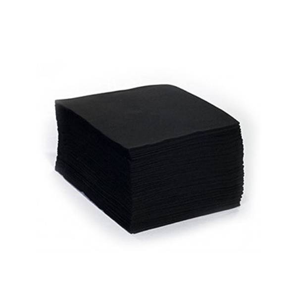 Toalla Spun lace 40x80cm negra (100uds)