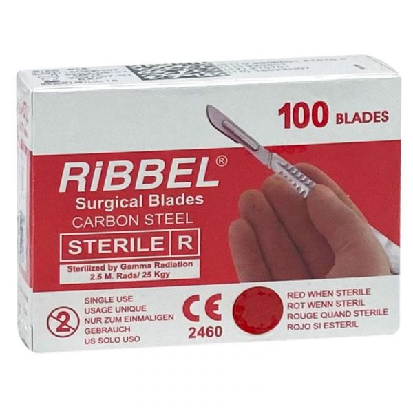 Hoja de Bisturí estéril Ribbel Nº 15 (100 Uds)