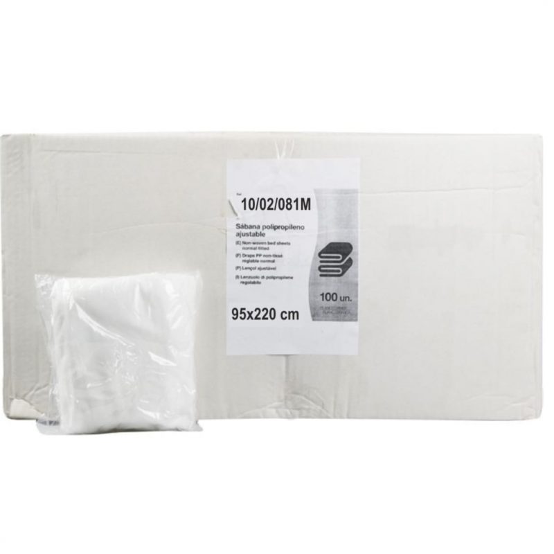¡Formato ahorro! Sabana Cubrecamilla Ajustable 95x220 20gr (100uds)