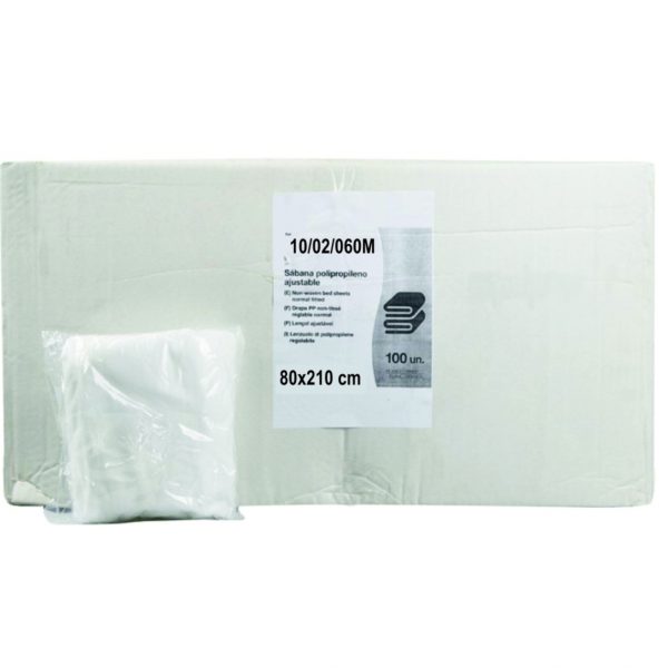 ¡Formato ahorro! Sabana Cubrecamilla Ajustable 80x210cm 28gr (100uds)