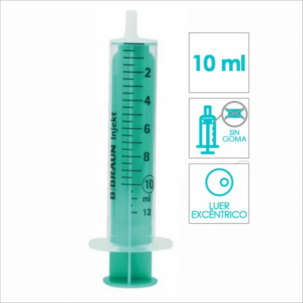 Jeringa B.Braun Injekt 10 ml de 2 cuerpos Luer. Caja de 100