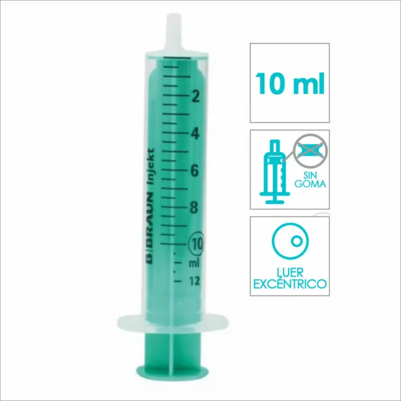 Jeringa B.Braun Injekt 10 ml de 2 cuerpos Luer. Caja de 100